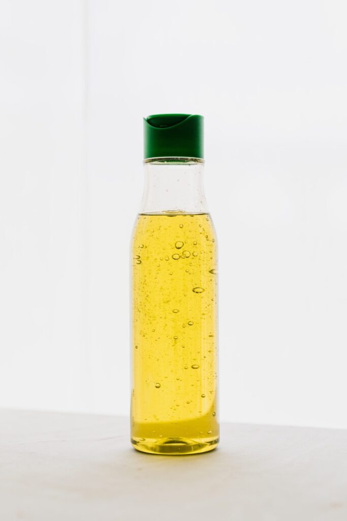 Oil inside the bottle