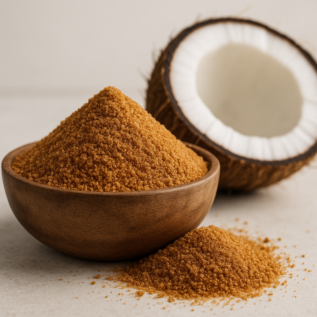 Laboratory technician testing coconut sugar microbiological specifications for quality assurance