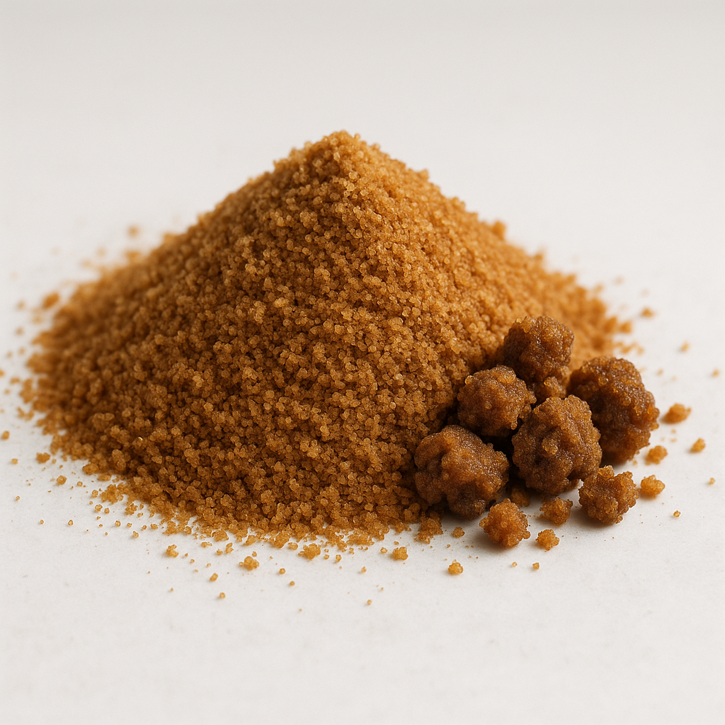 Coconut sugar clumping in dry rubs and curing applications demonstrating hygroscopicity challenges